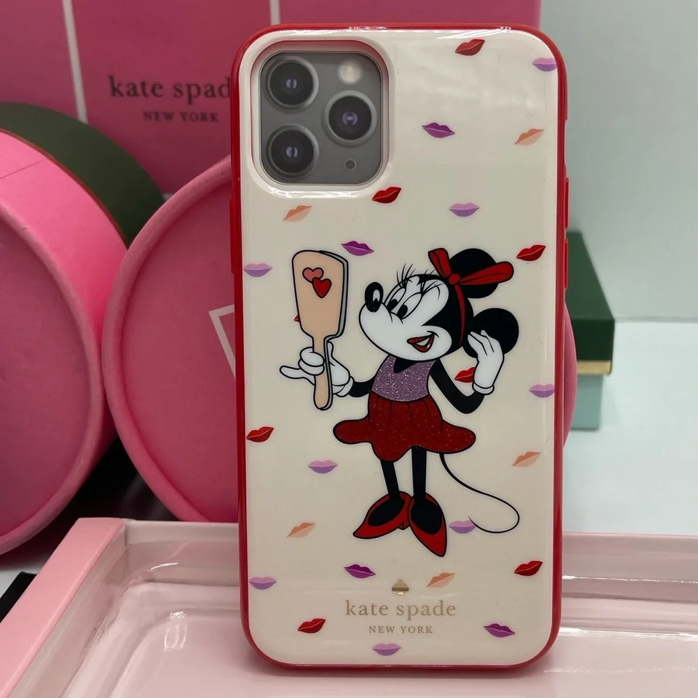Kate Spade & Disney Minnie Mouse Iphone 11 PRO Case In Box Color Palevelmulti